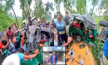 নীলফামারীতে সড়ক দূর্ঘটনায় পাউবো হিসাব রক্ষক নিহত॥ আহত ৭