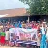 সৈয়দপুরে অবাঙ্গালি ক্যাম্পবাসীকে উচ্ছেদ ও হুমকির প্রতিবাদে মানববন্ধন