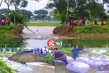 নীলফামারীর তিস্তা সেচ খালের তীর বাঁধ বিধস্ত হয়ে রোপা আমনের খেত নষ্ট