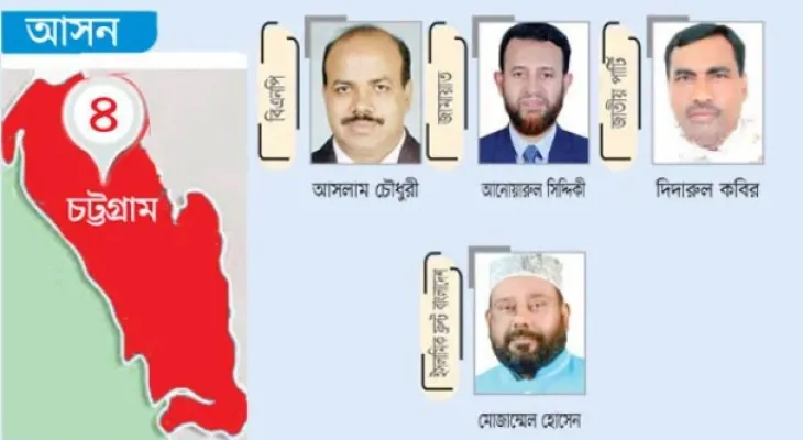 বিএনপির প্রার্থী আসলাম জামায়াতের আনোয়ার