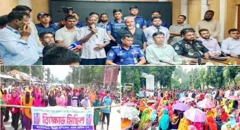 মামলা ও গ্রেপ্তার ঘিরে নীলফামারীতে শ্রমিকদের বিক্ষোভ, অবশেষে আলোচনায় অবসান