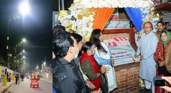 দৃষ্টিনন্দন সড়ক বাতিতে আলো ঝলমলে রাজশাহী