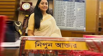 ফের চেয়ারে বসলেন নিপুণ, লাগিয়েছেন নেমপ্লেট