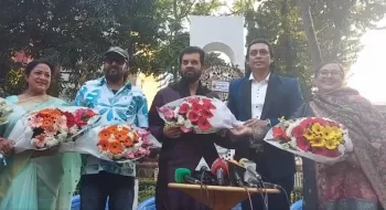 জায়েদ খানসহ ৫ জনকে শপথ পড়ালেন ইলিয়াস কাঞ্চন