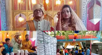 নীলফামারীর বাড়িতে বিয়ে সারলেন অভিনেত্রী সানাই মাহবুব