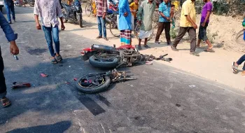 ঠাকুরগাঁওয়ে বাসের ধাক্কায় এক মোটরসাইকেল আরোহী নিহত ও আহত-২
