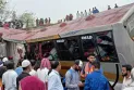 পদ্মা সেতুর এক্সপ্রেসওয়েতে নিয়ন্ত্রণ হারিয়ে বাস খাদে, নিহত ১৬