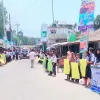 নীলফামারীতে শিহাব হত্যাকারীদের দ্রুত গ্রেপ্তার ও বিচারের দাবীতে মানববন্ধন