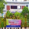 নীলফামারীতে ভাতার দাবিতে ডিপ্লোমা ইন্টার্ন নার্সদের মানববন্ধন