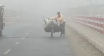 কুড়িগ্রামের তাপমাত্রা ৯ ডিগ্রী