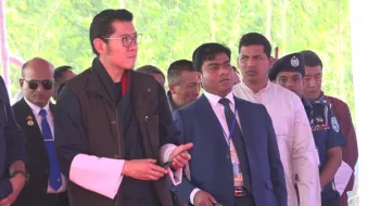 কুড়িগ্রামে বিশেষ অর্থনৈতিক অঞ্চলের নির্ধারিত স্থান পরিদর্শন করলেন ভুটানের রাজা