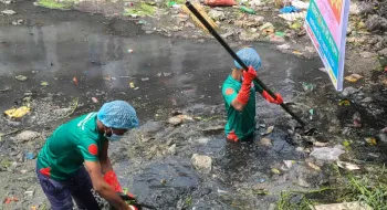 বিডি ক্লিনের উদ্যোগে শ্যামাসুন্দরী পরিস্কার পরিচ্ছন্নকরণ শুরু