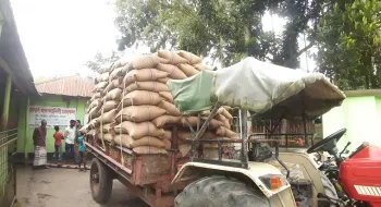 কালীগঞ্জে খাদ্য গুদামের ৩০ টন চাল উদ্ধার
