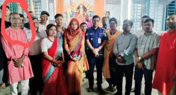 প্রধান আসামিকে নিয়ে পূজামণ্ডপে ইউএনও-ওসি, যা জানা গেল