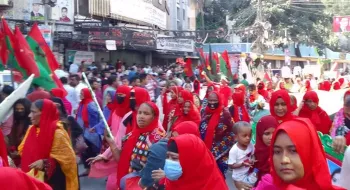 বিএনপি আয়োজিত র‌্যালিতে নেতাকর্মীদের ঢল