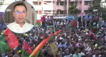 জাতীয় বিপ্লব ও সংহতি দিবস উপলক্ষে র‌্যালির উদ্বোধন করলেন তারেক রহমান