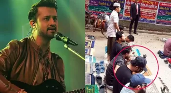 রাস্তায় জুমার নামাজ আদায় করলেন আতিফ আসলাম