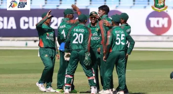 অনূর্ধ্ব-১৯ এশিয়া কাপ উত্তেজনাপূর্ণ ম্যাচ হেরে গ্রুপ রানার্সআপ বাংলাদেশ