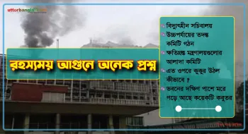 রহস্যময় আগুনে অনেক প্রশ্ন