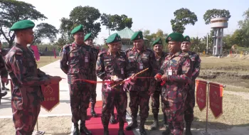 পঞ্চগড়ে সীমান্ত নিরাপত্তা জোরদার করতে কাশিমগঞ্জ বিওপি'র উদ্বোধন
