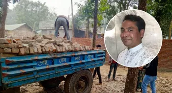এবার স্কুলের ইট চুরি করলেন সেই আ.লীগ নেতা