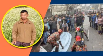 হাতীবান্ধায় ট্রাকের চাকায় পোলার আইসক্রিম কোম্পানির কর্মকর্তা পিষ্ট