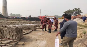 সৈয়দপুরে আটটি ইটভাটায় ৬লাখ ৭৫হাজার টাকা জরিমানা আদায়