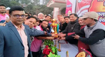 নীলফামারীতে বিএনপির উদ্যোগে প্রবীণ খেলোয়াড়দের নিয়ে প্রীতি ফুটবল ম্যাচ