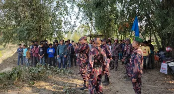 ফুলবাড়ী সীমান্তে বিজিবি-বিএসএফ পতাকা বৈঠকে বিজিবি'র কড়া প্রতিবাদ