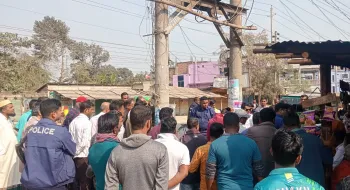 ফুলবাড়ীতে বালু তোলাকে কেন্দ্র করে বিএনপির দুই গ্রুপের হট্টগোল