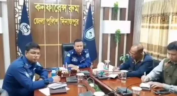দিনাজপুরে সাংবাদিকদের সঙ্গে নবাগত  পুলিশ সুপার মারুফের মতবিনিময়