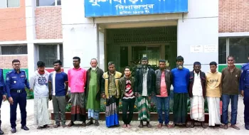 দিনাজপুরে ডাকাতসহ গ্রেফতার ১২
