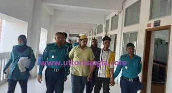 আবু সাঈদ হত্যা মামলায় রিমান্ড শেষে জেল হাজতে প্রেরণ ছাত্রলীগ নেতা আকাশ 