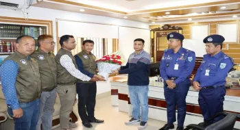 যোগদান করলেন নীলফামারীর নবাগত পুলিশ সুপার এ এফ এম তারিক হোসেন খান