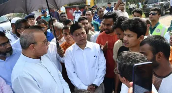প্রধান বিচারপতির শহীদ আবু সাঈদ চত্বর পরিদর্শন