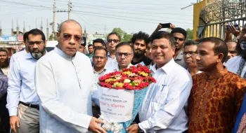 বেরোবিতে প্রধান বিচারপতির শহীদ আবু সাঈদ চত্বর পরিদর্শন