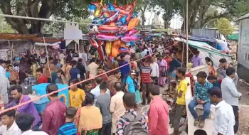 বিপুল সংখ্যক ভক্তের সমাগমে মুখরতি ঐতিহাসিক সিন্দুরমতি মেলা