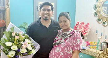 স্ত্রীর বেবিবাম্প প্রকাশ করলেন ‘ব্যাচেলর পয়েন্ট’ নির্মাতা অমি