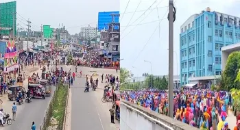 নীলফামারীতে উত্তরা ইপিজেড কারখানার আবারো মেশিন বিস্ফোরণে অগ্নিদগ্ধ দুই শ্রমিক