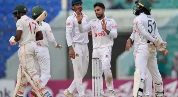মিরাজের ঘূর্ণিতে তিনদিনেই জিতল বাংলাদেশ