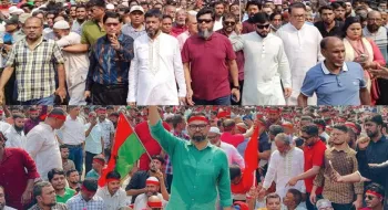 নয়াপল্টনে মে দিবসের সমাবেশে বিএনপির শোডাউন