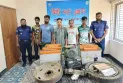 ফুলবাড়ীতে চোরাই চার্জার ভ্যানের মালামালসহ চোর চক্রের ০৫ সদস্য গ্রেফতার
