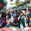 আ’লীগ নিষিদ্ধের দাবিতে ঢাকা-কিশোরগঞ্জ সড়ক অবরোধ করে বিক্ষোভ,  নিরব আইন শৃঙ্খলা বাহিনী!