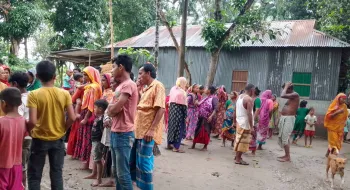 কু‌ড়িগ্রা‌মে বজ্রপা‌তে এক গৃহবধুর  মৃত‌্যু