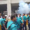 সচিবালয়মুখী শিক্ষক নিবন্ধনধারীদের মিছিলে পুলিশের বাধা, সাউন্ড গ্রেনেড, লাঠিচার্জ