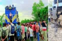 নীলফামারীতে  ট্রেনে কাটা পড়ে প্রাণ হারালো দুইজন রাজমিস্ত্রি