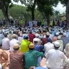 রংপুরে জনসভার মাঠেই জুমার নামাজ পড়েছেন জামায়াতের নেতাকর্মীরা