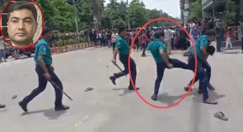 রংপুরে বৈষম্যবিরোধী আন্দোলনে ছাত্রদের পেটানো সেই ওসিকে বদলি
