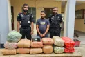 রংপুরে কাভার্ড ভ্যান রেখে পালানোর চেষ্টা, ৫৫ কেজি গাঁজাসহ গ্রেপ্তার