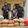 রংপুরে কাভার্ড ভ্যান রেখে পালানোর চেষ্টা, ৫৫ কেজি গাঁজাসহ গ্রেপ্তার